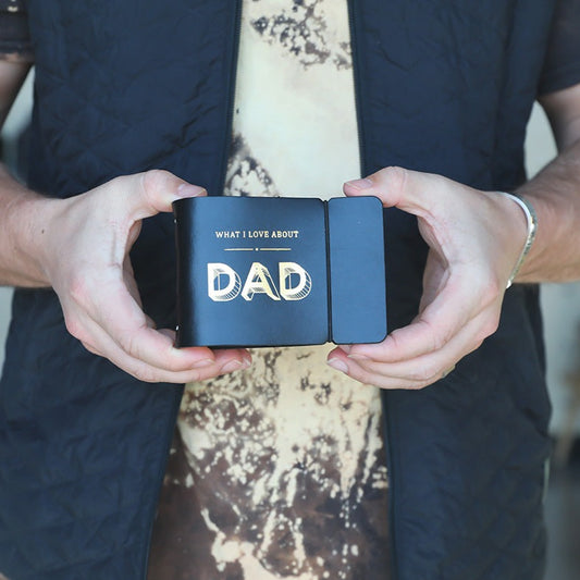 "What I Love About Dad" Leather Journal